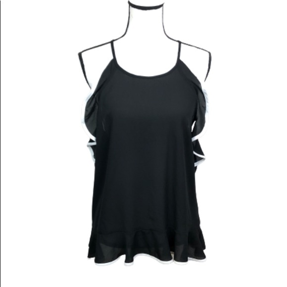 Society Girl Cold Shoulder Blouse